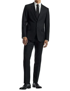 WOOL TWILL SUIT JACKET
