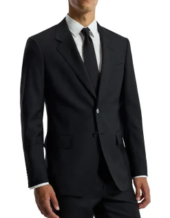 WOOL TWILL SUIT JACKET