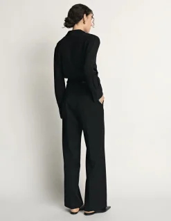 WOOL WIDE LEG PANT