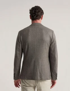WORDSWORTH WOOL HERRINGBONE BLAZER