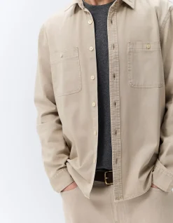 WORKER COLLARED LONG SLEEVE RELAXED FIT 100% COTTON COMFORTABLE SHIRT
