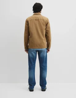 Workwear Garment Dyed Canvas Overshirt