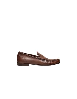WOVEN INSERT LOAFER