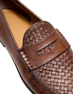 WOVEN INSERT LOAFER