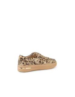 Wovi Metallic Leopard Zip Detail Sneakers