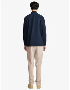 Wright Classic Cotton Navy Overshirt