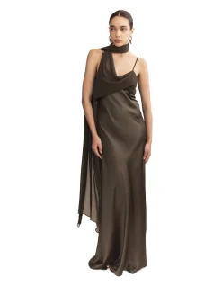 Xenia Silk Scarf Gown