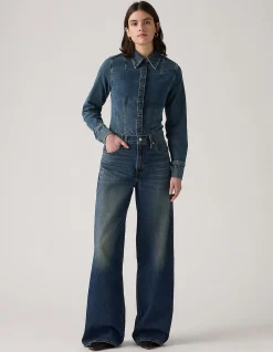 XL Straight Mid Rise Baggy Straight Jeans