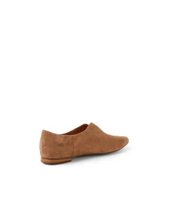 Yagami Cut Out Pointed Suede Flat Pumps