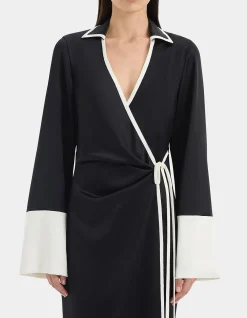 Yasmine Wrap Shirt Dress