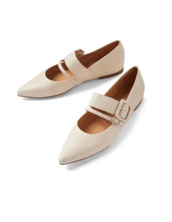 YASMINE Double Strap Pointed Flats