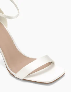 Yessica Ivory Recycled Satin Stiletto Heel