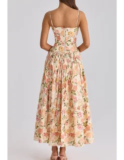 YSABELLA'COTTON MIDI SUNDRESS