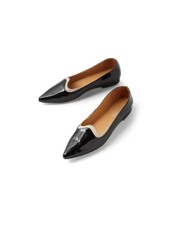 Yumis Patent Pointed Toe Flats