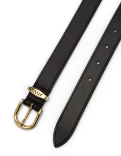 Zadd Gold Buckle Leather Belt