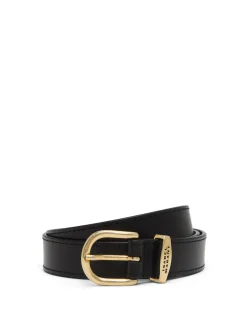 Zadd Gold Buckle Leather Belt