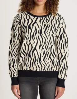 Zala Animal Knit Crew Jumper
