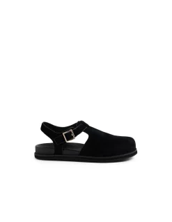 ZANY MI Suede Buckle Slingback Flats