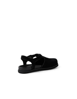 ZANY MI Suede Buckle Slingback Flats