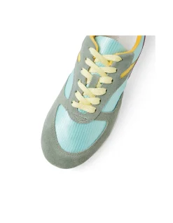 Zimma Bright Multi Colour Lace Up Sneakers