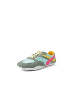 Zimma Bright Multi Colour Lace Up Sneakers