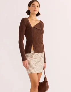 ZINNIA ASYMMETRIC KNIT TOP