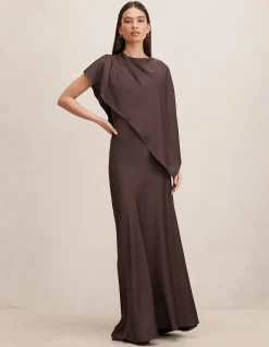 ZINNIA CAPE MAXI DRESS
