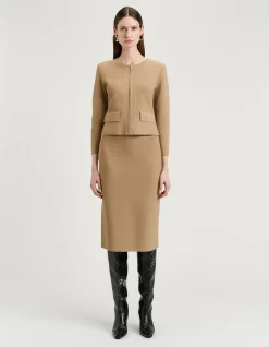 ZIP FRONT MILANO JACKET