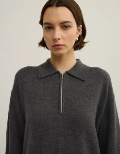 Zip Polo Knit - Lara Worthington