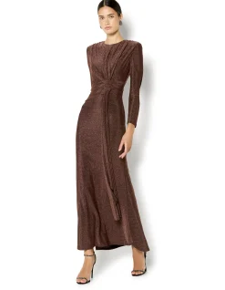ZOE METALLIC KNIT DRESS