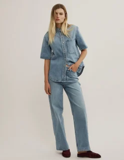 Zoe Suede Mule Loafers