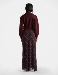 Zoey Zip Cropped High Neck Knit Jumper