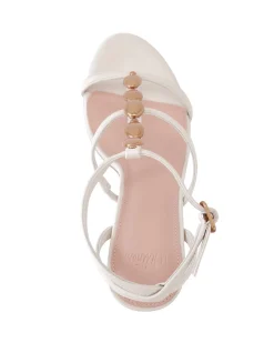 Zola Vintage Ivory Leather Stiletto Heel