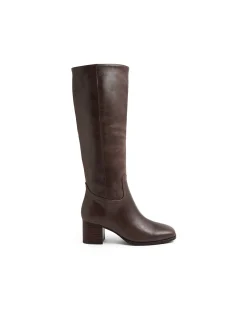 Zucker Block Heel Knee High Boots