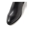 Zymba Block Heel Leather Chelsea Boots